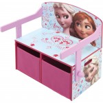 Bancuta cu Masuta Birou Disney Frozen Arditex Mobilier 2 in 1 pentru depozitare jucarii  din lemn 